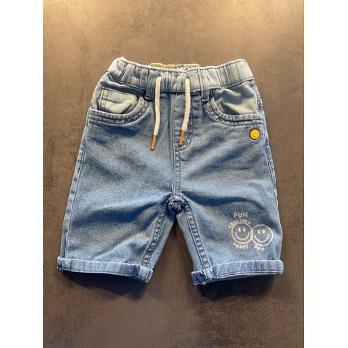 Short Bermuda Bleu Denim « Smiley » Losan Taille 5 Ans