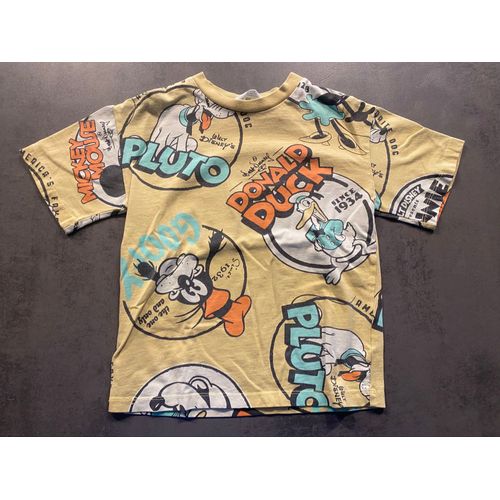 T-Shirt Disney Jaune/Orangé H&m Taille 4/6 Ans