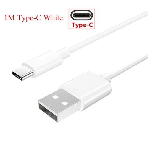 Chargeur Rapide Pour Huawei, Câble Usb De Type C Pour P30 Lite P40 Pro P20 Lite Honour 10i P Smart 2019 Nova 5 5i 8x 9x Y5 Y6 Y7 Y9 2019 8c 7c-1m Type-C Cable