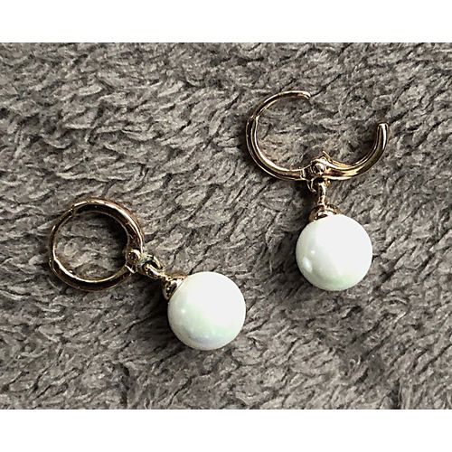 Boucles D'oreilles Pendantes Perles De Ø 10 Mm