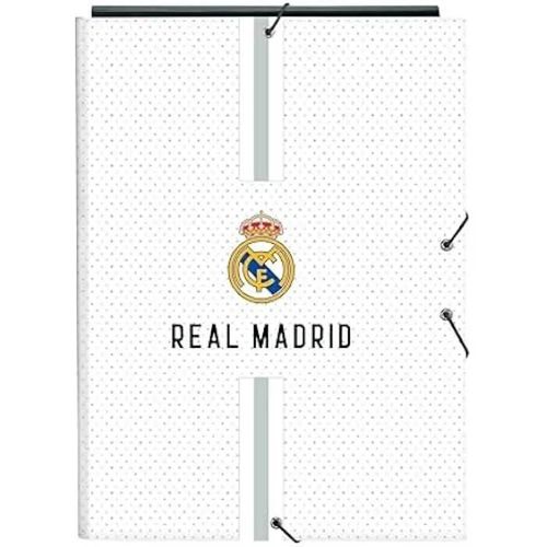 Classeur Folio Real Madrid 1ère Équipe 24/25 - Safta - Blanc - Enfant - Mixte