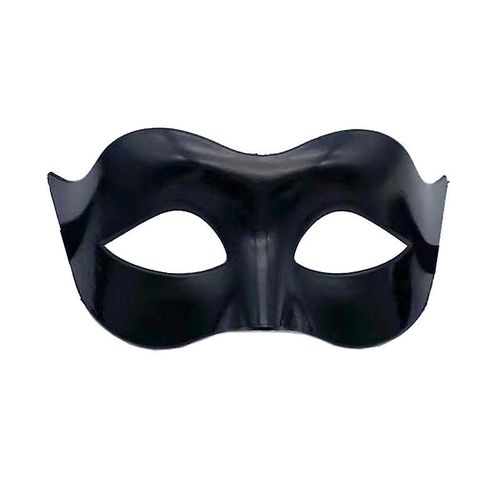 Demi-Masque Facial Pour Homme Mascarade Adulte Performance Demi-Visage Beau Masque D'halloween (1pcs, Noir)