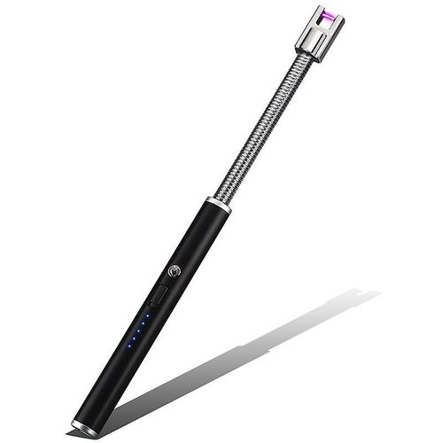 Allume-bougie, briquet à arc électrique rechargeable avec affichage de batterie led Long cou flexible Usb briquet pour bougies légères réchauds à gaz Camping Barbecu