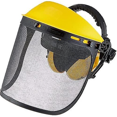 Visière En Maille D¿Acier Et Cache-Oreilles Réglables, Protection Du Visage, Du Front Et Des Oreilles