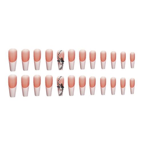 Faux Ongles, 24pcs Nail Art Matte Faux Nails Astuce De Presse Couverture Complète Nails Pour Femmes Et Filles Party And Home Diy 