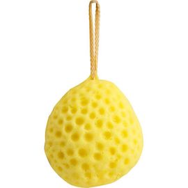 Bain d¿éponge hydrophile, éponge de bain Loofah exfoliant Boule de lavage éponge de mer naturelle Bébé Adultes Fournitures de salle de bain3pcs-jaune, orange, vert