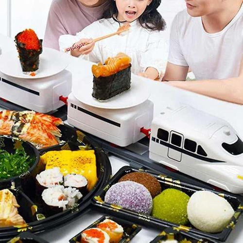 Sushi Train Rotary Sushi Toy Track Convoyeur Tapis roulant Table Kid Food Train Set Diy Sushi Sushi