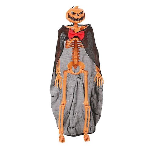 Halloween Citrouille Accessoires Décoration de fête Crâne Humain Squelette Anatomiqueorange1pcs