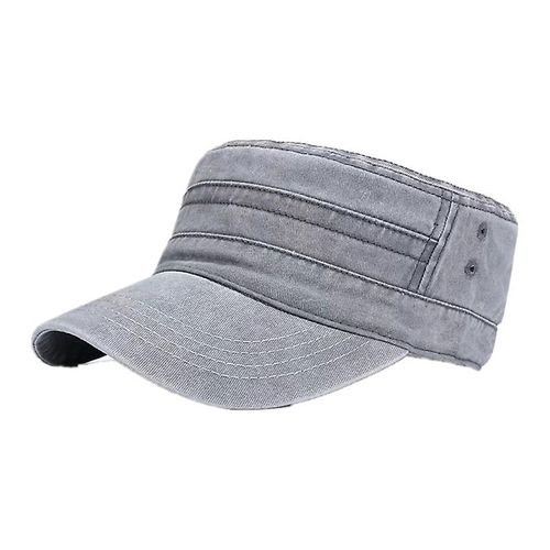 Casquette Plate Casquette Pour Hommes Casquette Militaire Pour Hommes Chapeau De Vieux Lavé De Printemps Et D'été