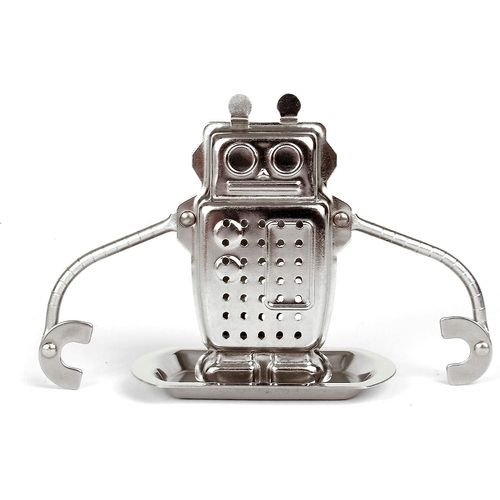 Passoire à thé robot, acier inoxydable, argent2pc