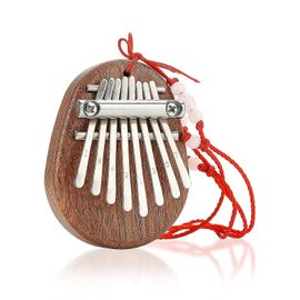Doigt En Bois Marimbas Piano Avec Corde Suspendue Pouce Kalimba 8 Touches 8 Touches Portable Mini Instruments Africains