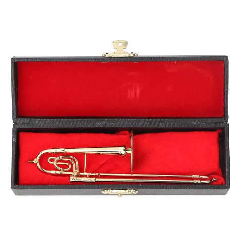 Trombone Miniature Modèle D¿Instrument De Musique Modèle Cadeaux Musicaux Ornements De Décoration