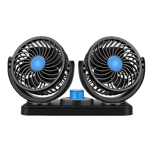 Ventilateur de voiture, ventilateur de refroidissement automatique, avec 2 vitesses de ventilateur et rotation à 360 degrés, ventilateurs réglables pour chien de compagnie, ventilateur de déplacement