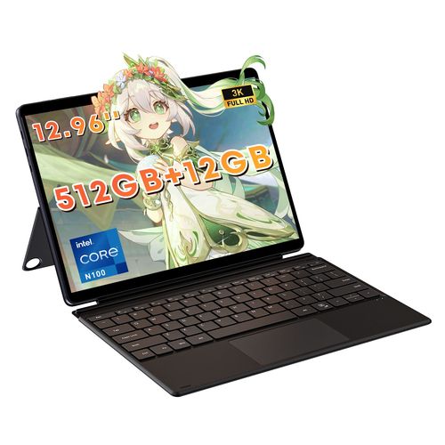 Tablette CHUWI Hi10 Max - Processeur Intel N100 Quad Core Écran 12.96" Windows 11 12 Go + 512 Go Batterie 4800mAH Stylet HiPen H7/H8 Supplémentaire Inclus - Gris