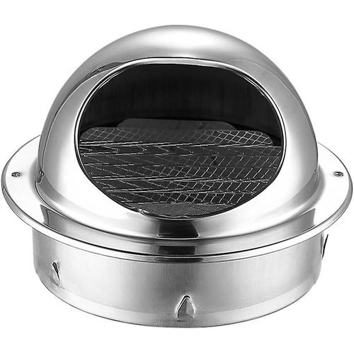 Couvercles d¿évent de 160 mm pour murs extérieurs, grille de sortie d¿air extérieur en acier inoxydable, couvercle rond d¿évent de chauffage, couvercle d¿évent de refroidissement