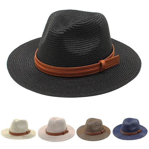 Chapeau Panama Protection Uv Avec Large Bord Profond Pour Vêtements De Plage