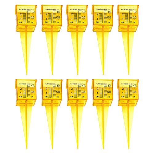 10pcs pluviomètres réutilisables transparents avec deux balances pour une lecture facile