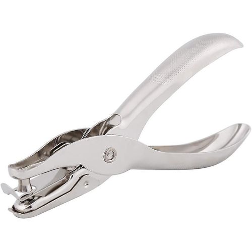 Perforation durable, poinçon de papier, perforation à trou unique Outil de coupe ronde pour l¿artisanat Scrapbooking Bill Marker (argent) (1pcs)