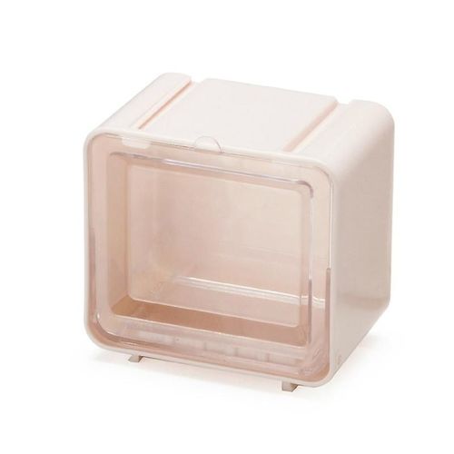 Washi Tape Organizer - Boîte De Rangement En Plastique Empilable - Support De Fourniture D¿Art Transparent (Rose 2pcs)