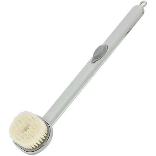 Brosse De Bain Liquide À Longue Poignée Détachable Arrière Corps Bain Douche Éponge Brosses D¿Épuration Avec Gel Douche Intégré Réservoir Douche Outil De Nettoyage En Profondeur (Gr 