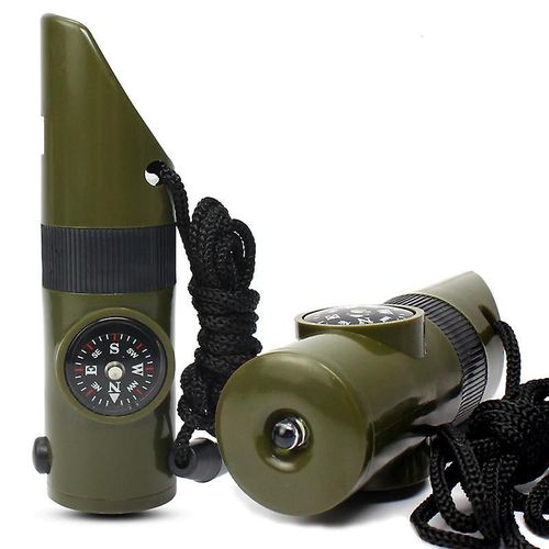 Kit De Survie De Camping Avec Cordon Boussole D¿Urgence Sifflet De Sécurité Sifflet D¿Urgence Kit De Survie Pour Enfants Outil Multifonction Extérieur Pour Le Camping Randonnée A