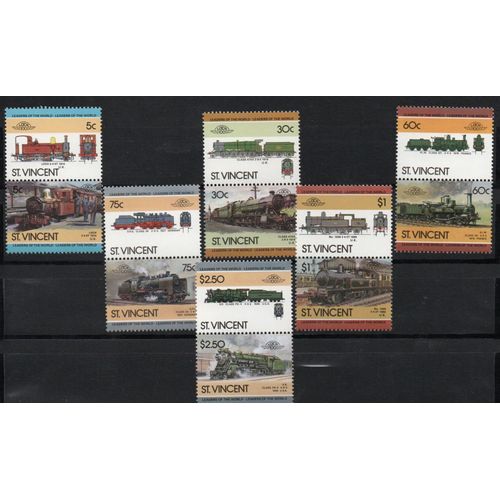 Saint-Vincent Timbres Les Trains 1985