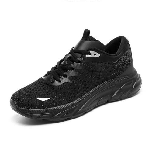 Basket Homme Chaussures Sport Masculines Respirante Chaussure Tout Noir 39