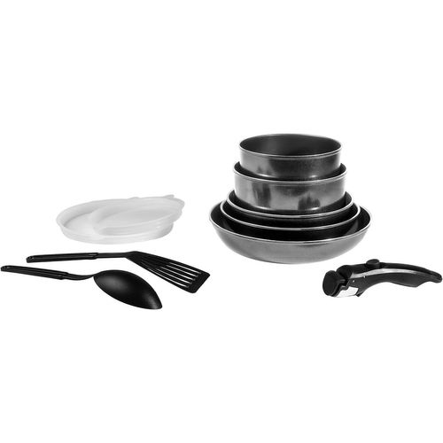 Batterie De Cuisine 10 Piéce Noir Aluminium Induction Fabriqué En France[L1978]