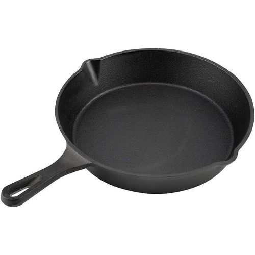 Poêle En Fonte, Diamètre 27 Cm, Poêle À Frire, Poêle En Fonte, Poêle À Griller Pour Cuisinière, Four, Barbecue, Cuisinière À Induction, Casserole De Cuisine[L1249]