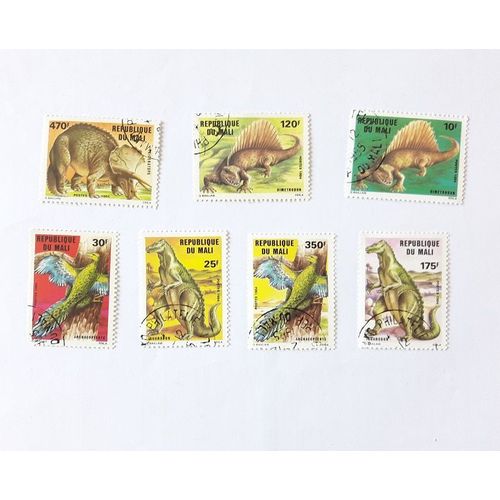 Philatélie - Timbres - Afrique - Mali - Dinosaures