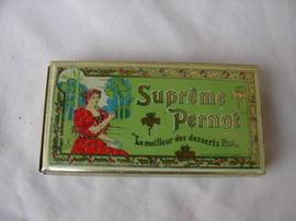 Ww1 France Boïte Vide A Biscuits Francaise " Supreme Pernot " Reconfort Du Soldat Francais 14-18