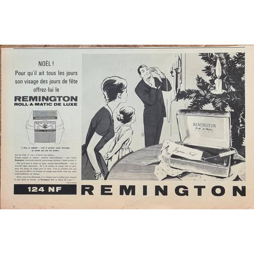 Roll-A-Matic Remington Publicité Parue Dans L'auto-Journal Du 14 12 1961