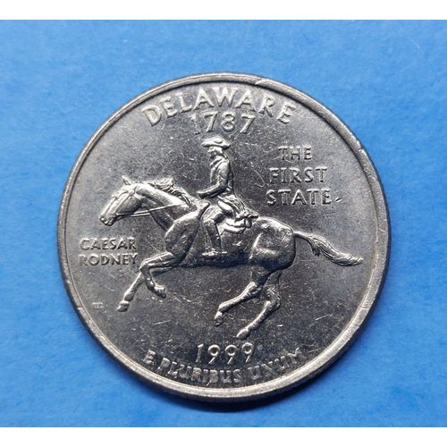 25 Cents Quarter $ Dollar Delaware 1999