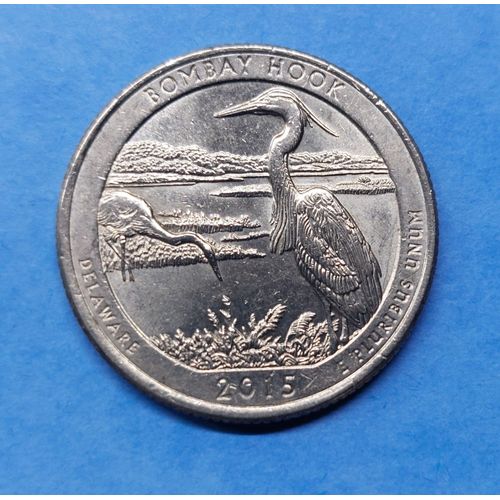 25 Cents Quarter $ Dollar Delaware 2015