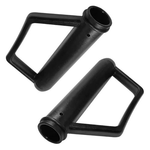 Poignée diable brouette chariot - Noir - Diamètre 25mm - Longueur 165mm - Paire avec arceau