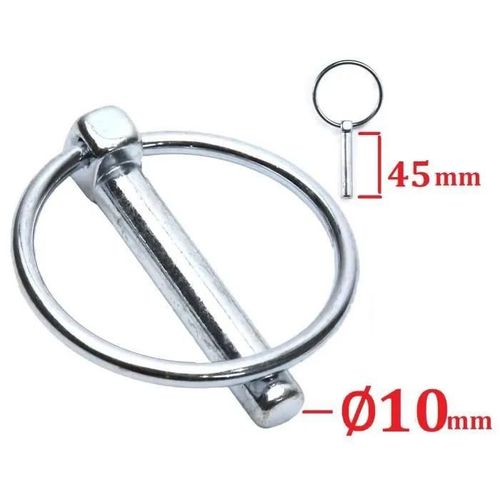 GOUPILLE CLIPS DE SECURITE DIAMETRE 1MM x LONGUEUR 45MM UNIVERSEL MOTOCULTEUR REMORQUE TONDEUSE MOTO TRACTEUR AGRICULTURE BRICOLAGE