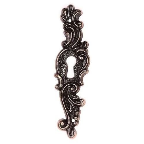cyclingcolors entrée de clé serrure entrée meuble ancien 22 x 85 mm décoration rustique vintage clef (laitonné vieilli)