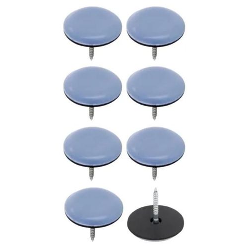 8x Patin glisseur Téflon PTFE 25 mm à clouer clou protection sol pied chaise meuble