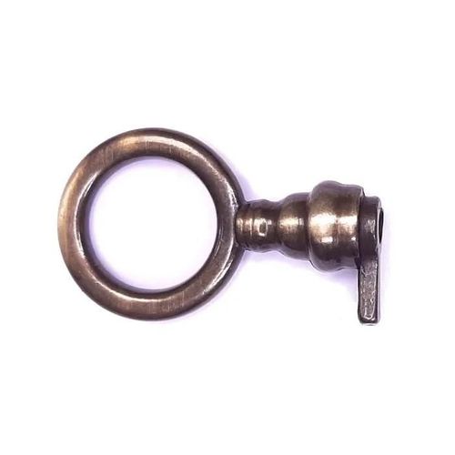 fausse clé de serrure ronde laitonné vieilli meuble ancien décoration rustique vintage clef