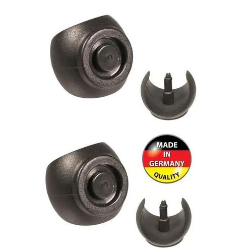4x EMBOUT DE TUBE PIED CHAISE DIAMETRE D1 18mm - 20mm BOULE ROND SPHERIQUE PLASTIQUE PATIN GUIDE MEUBLE BUREAU