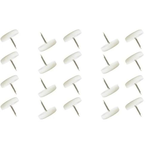 Embout de pied de chaise - Non spécifié - D 18mm - Rond - Lot de 20 - Plastique