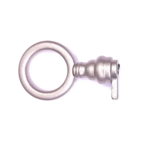 fausse clé de serrure ronde nickelé mat meuble ancien décoration rustique vintage clef