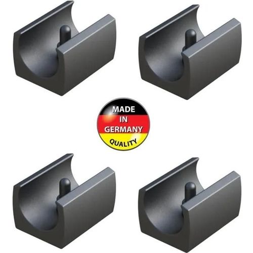 Embout de Chaise - Non spécifié - Lot de 4 - Diamètre 16-17mm - Rectangulaire - Plastique Noir