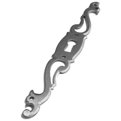 entrée de clé coq main gauche argenté fer poli vintage rustique antique meuble ancien porte clef tiroir