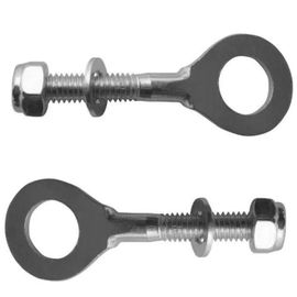 2x Tendeur De Chaine M6x100 Moto Mobylette Cyclomoteur Avec Ecrou Nylstop