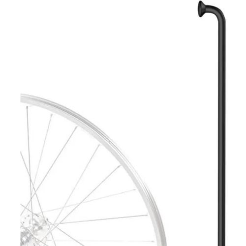 5x Rayon Velo Noir 295mm Diametre 14g 2mm Acier Sans Écrou Droit Vtt Ville Route Cycle Roue Moyeu Jante