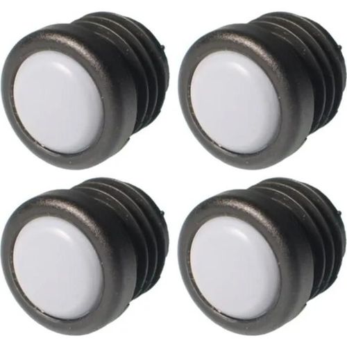 4x Bouchon de tube Téflon PTFE rond 30 mm embout rentrant tuyau noir chaise meuble