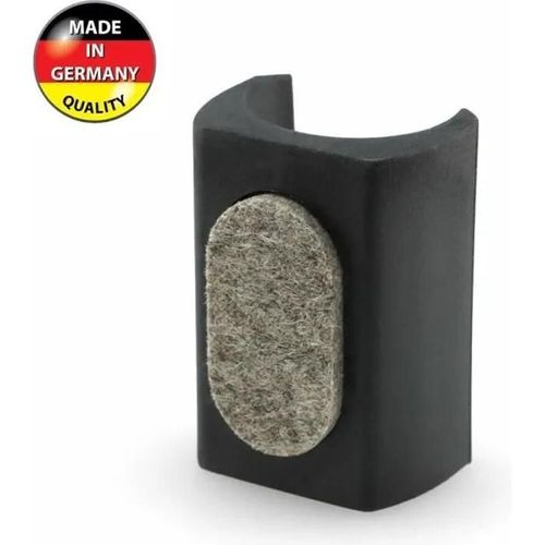 Patin de chaise - Non spécifié - D1 16mm-17mm - Plastique - Antirayure - Noir