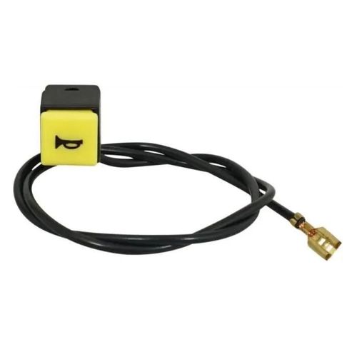Bouton Avertisseur Klaxon Scooter Piaggio Ciao Moto Mobylette Jaune Avec Cable Electrique Et Cosse