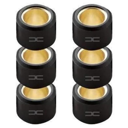 (6x) Galet De Variateur 15x12mm 3.5g Scooter Booster Bws Nitro Aerox Ovetto Stunt Neos Moto Mobylette Tendeur Rouleau